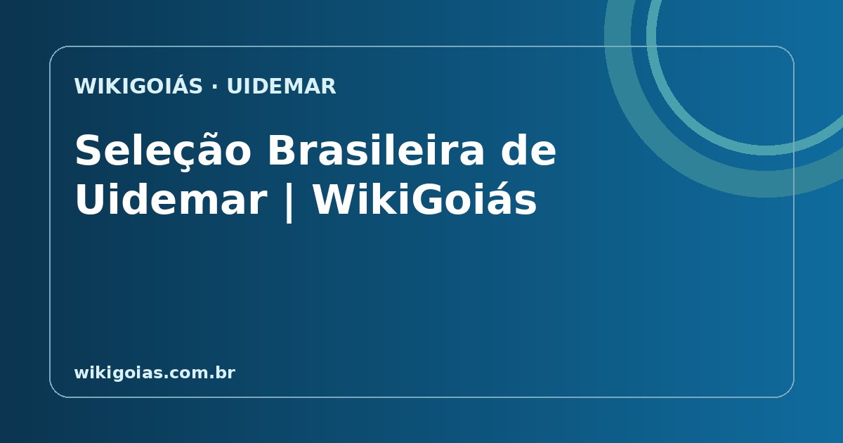 Seleção Brasileira de Uidemar