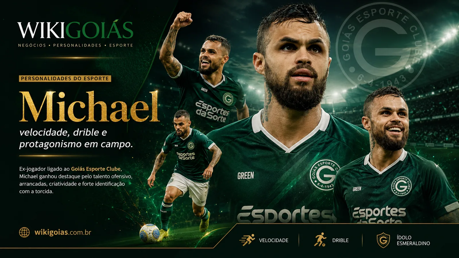 Banner editorial de Michael no WikiGoiás