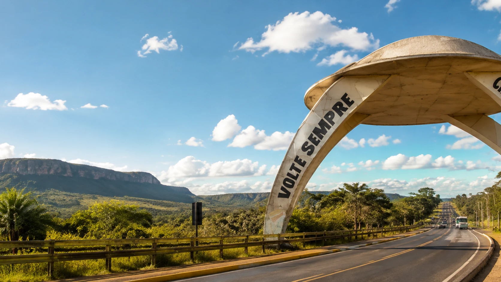 Paisagem da Chapada dos Veadeiros em Alto Paraíso de Goiás