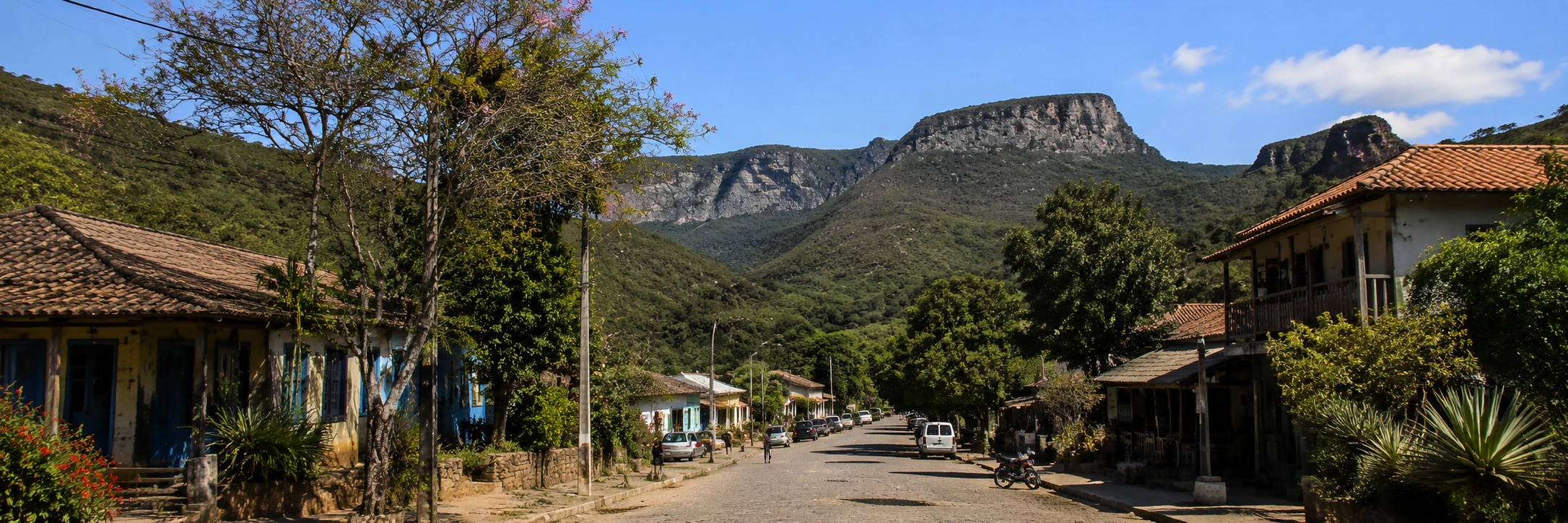 Vila de São Jorge e paisagem da Chapada dos Veadeiros
