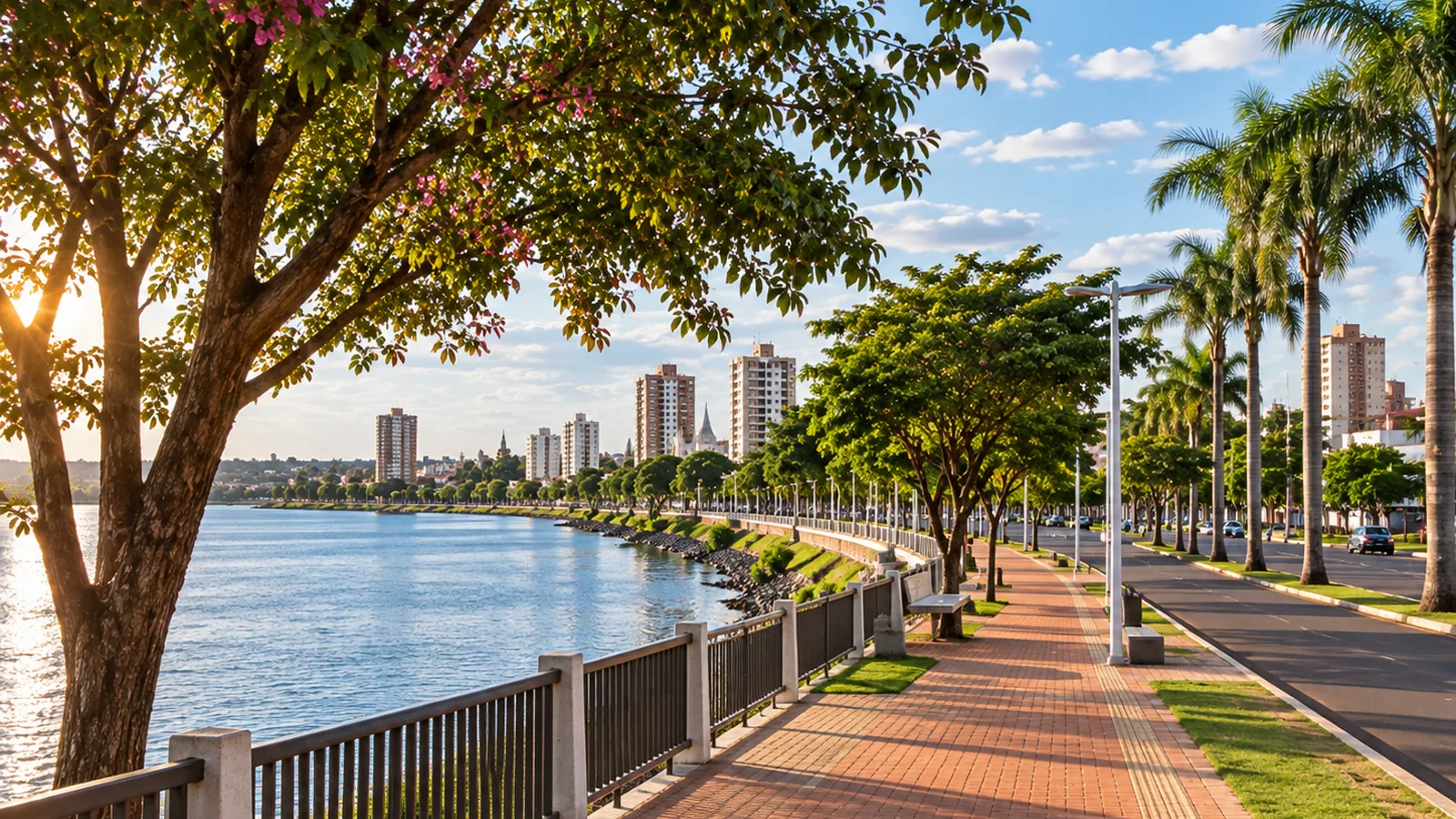 Rio Paranaíba e área da Beira Rio em Itumbiara