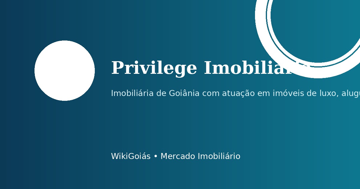 Privilege Imobiliária em Goiânia