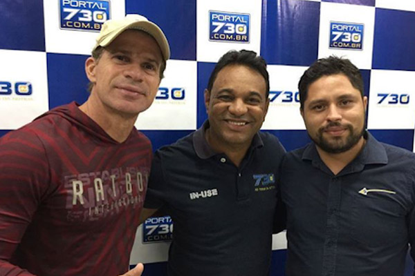 Beto Brasil com Túlio Maravilha e Walace Graça